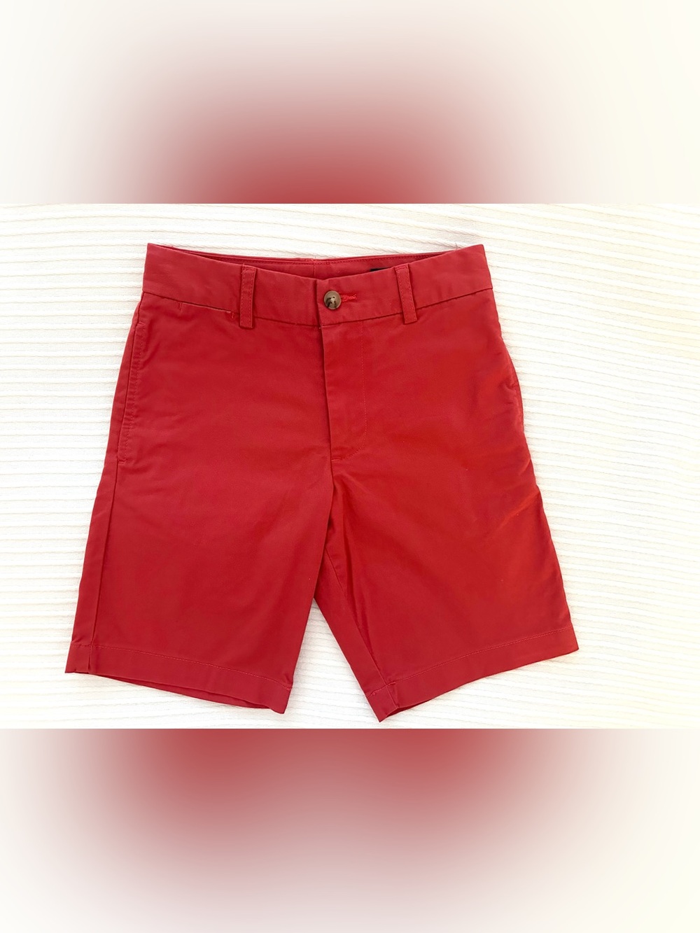 Kids Polo by Ralph Lauren Red Flat-Front Chino Shorts
